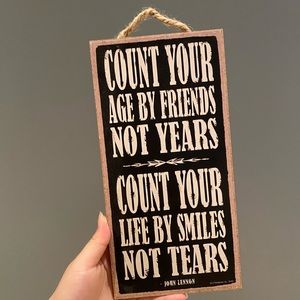 Wooden quote board